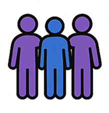 Eine Gruppe von Personen.